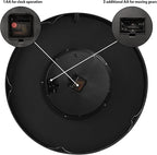 October Elf Large Real Moving Gears Wall Clock 24 Inch Vintage Industrial - Image 4