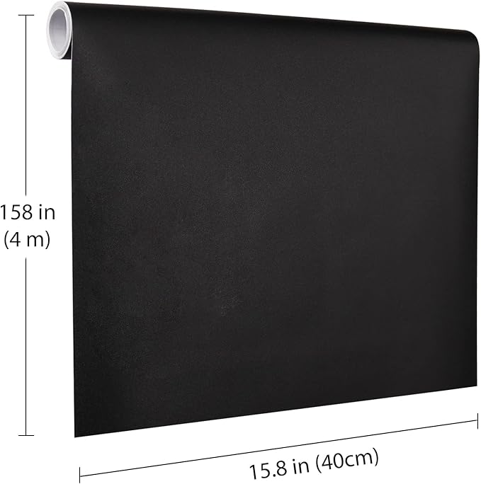 Black Peel and Stick Wallpaper, 15.7 X 157 inches Renter Friendly Wallpaper - Image 3