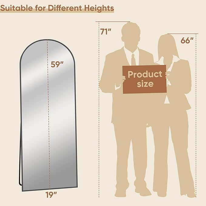 Full Length Mirror, Tall Mirrors Body Floor Mirror - Image 8