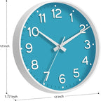 Roymnie Wall Clock 12 Inch Silent Wall Clocks Battery Operated-Modern Non - Image 3