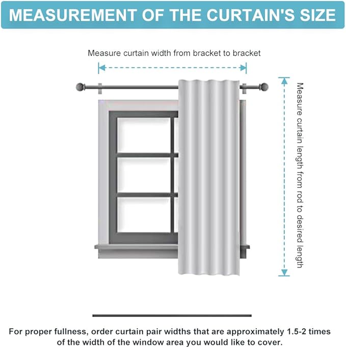 RYB HOME Half Blackout Curtains - Image 8