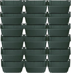 Vertical Wall Planter with 18 Pots, Hanging Garden Plant Flowerpot Holder by Eapmic