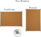 Lockways Cork Board Bulletin Board, Double Sided Corkboard 36" x 24", - Image 2