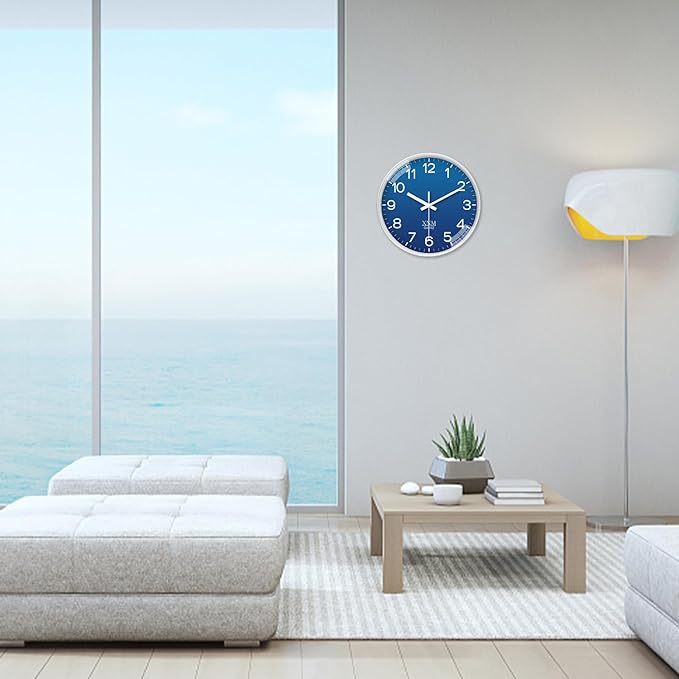 XNM Navy Blue Decorative Wall Clock - Image 2