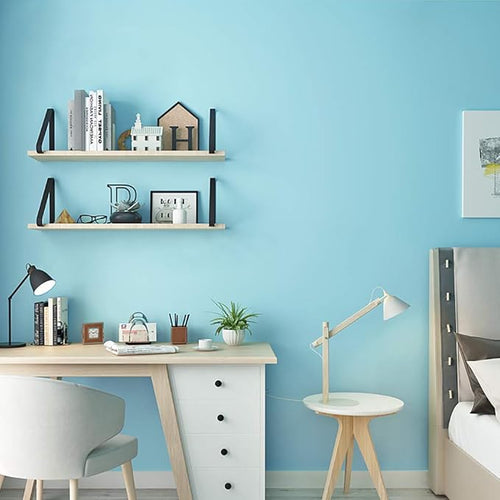 118"x17.7" Teal Peel and Stick Wallpaper Solid Color Teal Contact Paper - Image 2