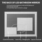 Koonmi 55"x30" LED Mirror for Bathroom, 90CRI Anti-Fog Vanity Mirror - Image 8