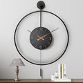 Pytha Sight Large Modern Wall Clock, 30.7× 20 Inch Big Metal Minimalist Arabic by Pytha+Sight