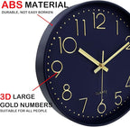 Silent Wall Clocks Battery Operated 8 Inch, Analog Wall Clock - Image 7