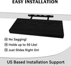 BGMG Wood Floating Shelves 18 inch, Solid Wood Wall Shelves - Image 6