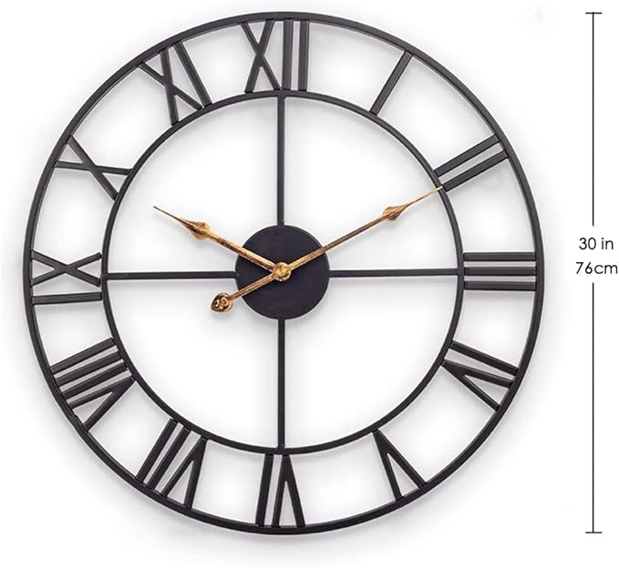 Large Industrial Wall Clock - Image 6