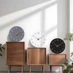 Mosewa Wall Clock 14 Inch White Silent Non Ticking Battery Operated Simple - Image 4