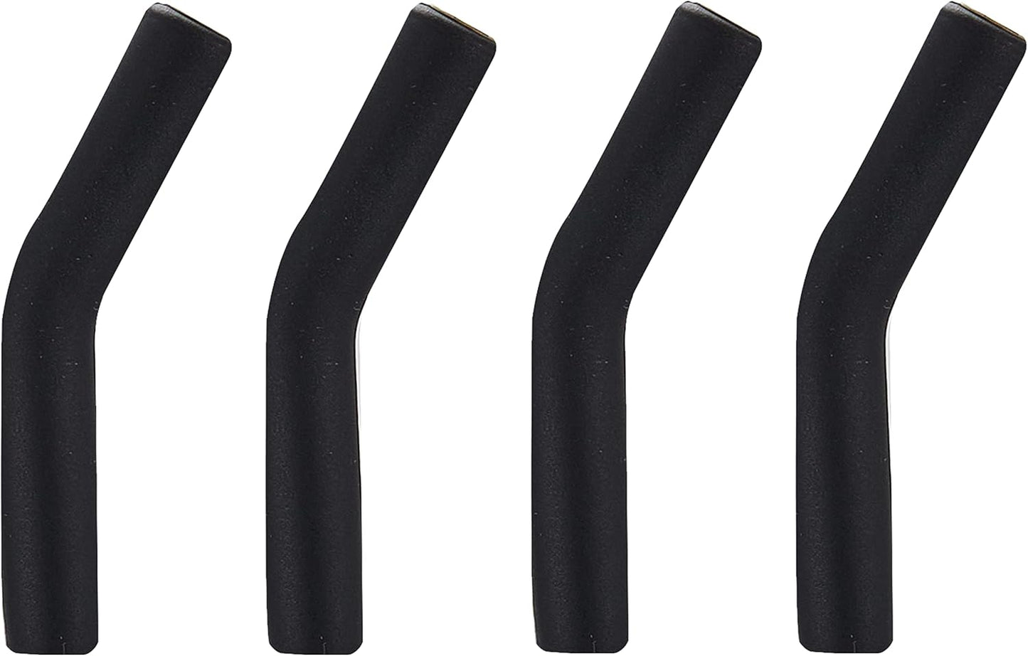 Zibtes-4PCS Silicone Straw Tips- Food Grade Rubber Metal Straws Tips Covers Only Fit for 1/3 Inch Wide(8MM Outdiameter) Stainless Steel Straw-Black