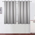 LEMOMO Blackout Curtains 66 x 54 Inch Long Light Grey Curtains Set of 2 Panels by Lemomo
