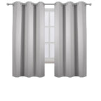 LEMOMO Light Grey Blackout Curtains 42 x 54 Inch Length Set of 2 Panels Grommet - Image 2