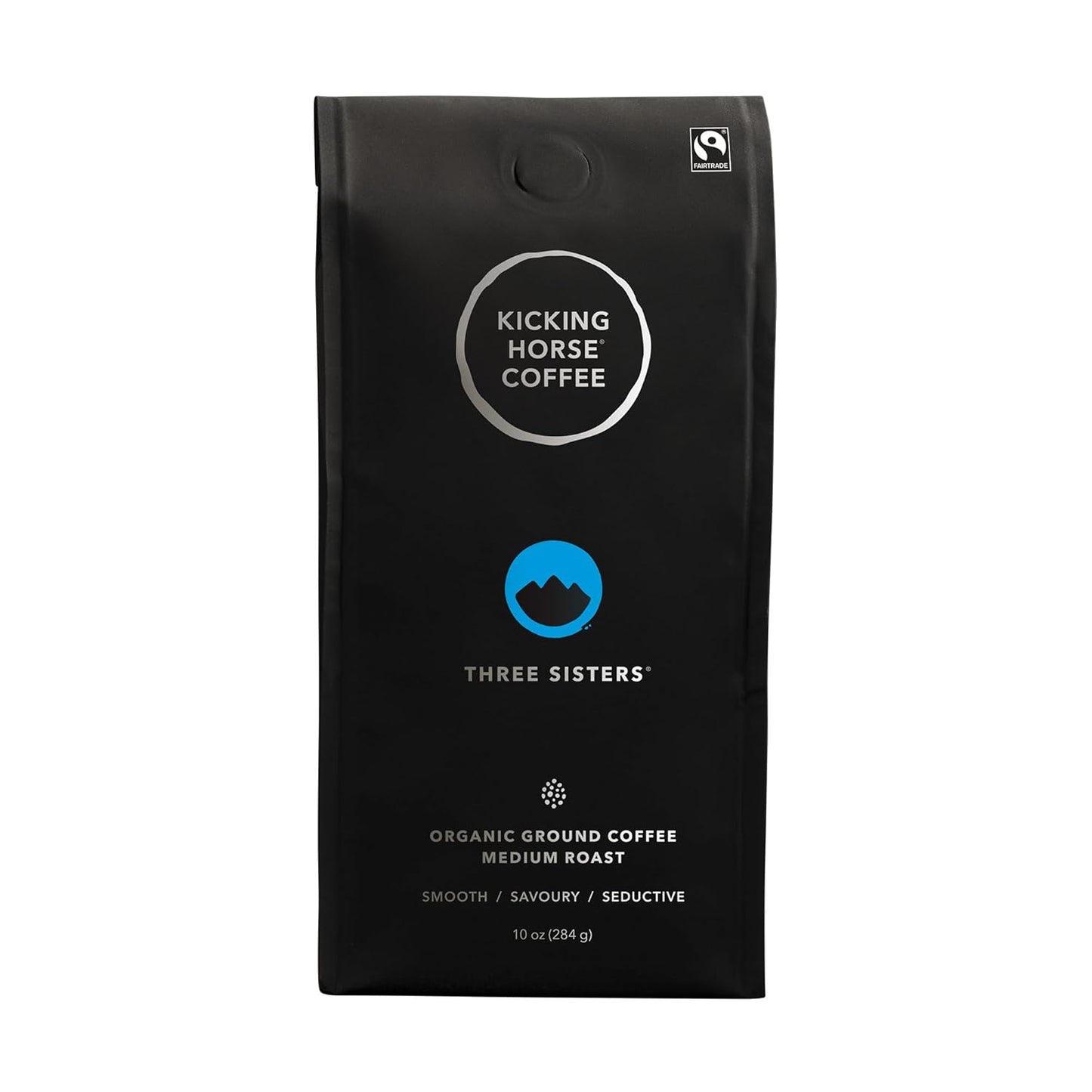 Three Sisters, Kicking Horse Coffee, Medium Roast, Ground, 10 oz - Certified Organic, Fairtrade, Kosher Coffee