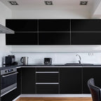 practicalWs 15.7 inch x 984.2 inch Black Wallpaper Solid Color Contact Paper - Image 7