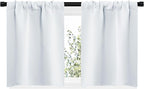 NICETOWN Greyish White Window Curtain Panels - Image 2