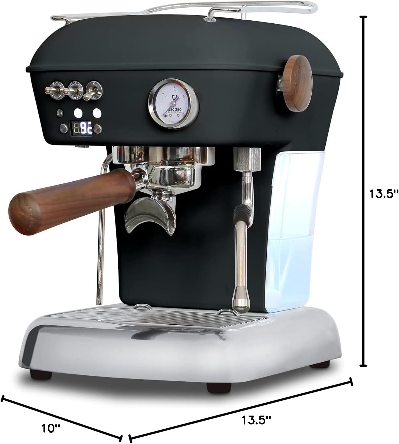 Ascaso Dream PID, Programmable Home Espresso Machine w/Volumetric Controls, 120V (Anthracite)