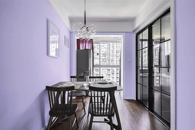393"x17.7" Peel and Stick Wallpaper Solid Color Purple Contact Paper Self - Image 5