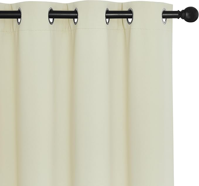 NICETOWN Beige Blackout Curtains - Image 7