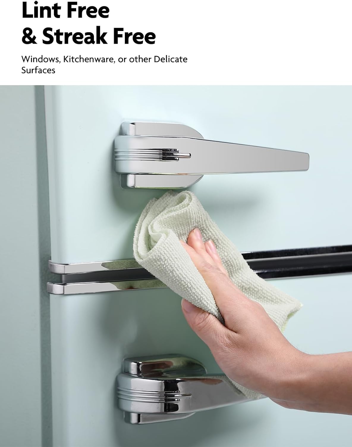 Fantasticlean Microfiber Cleaning Cloth Roll -75 Pack, Tear Away Microfiber Towels, 12" x 12", Reusable, Washable, Scratch Free, Ultra Absorbent Dishcloth for Home Supplies, Car, Pet (Moss Green)