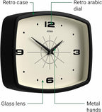 JONES CLOCKS® Movie wall Clock | Retro Rectangular Clock | 10 inch | Black | - Image 6