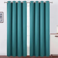LEMOMO Blackout Curtains 52 x 120 Inch Long Sea Teal Curtains Set of 2 Panels by Lemomo