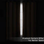 LEMOMO Cappuccino Blackout Curtains 42 x 54 Inch Length Set of 2 Panels Grommet - Image 3