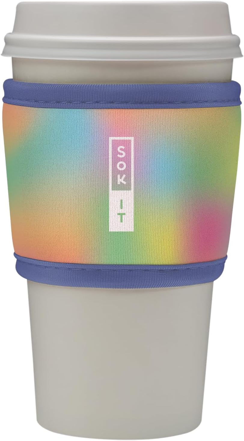 Sok It HotSok Coffee & Tea Reusable Insulated Neoprene Cup Sleeve (Dreaming in Color)