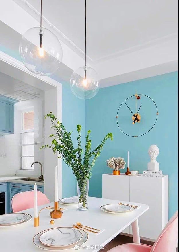 197"x17.7" Teal Peel and Stick Wallpaper Contact Paper Peel and Stick Wall - Image 7