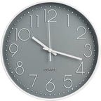 Wall Clock 10 Inch Non-Ticking Silent Modern Simple Style Round Decor Clock by BAKBRAND