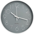 Wall Clock Non-Ticking Silent Modern Simple Style Round Decor Clock by BAKBRAND