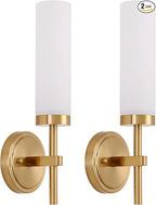 Gold Bathroom Wall Sconces Set of 2, Modern Sconces Wall Lighting Vanity Light by SANTOSTOCK