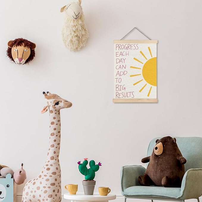 Supwhd Nursery Positive Affirmations Wall Decor, Inspirational Add Up to Big - Image 4