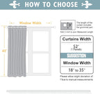 ChrisDowa Blackout Curtains 45 inches Long - Image 5
