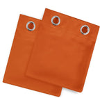 LEMOMO Blackout Curtains 66 x 72 Inch Long Orange Curtains Set of 2 Panels Room - Image 9