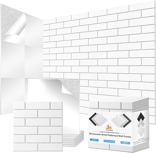 12 Pack Acoustic Panels, Sound Proof Foam Panels by Junwisun