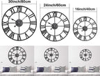 Antique Tower 30 inch Large Roman Numeral Wall Clock, Indoor Outdoor Patio - Image 4