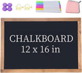Magnetic Chalkboard for Wall Rustic Wood Framed Decorative Blackboard Sign by TONICE