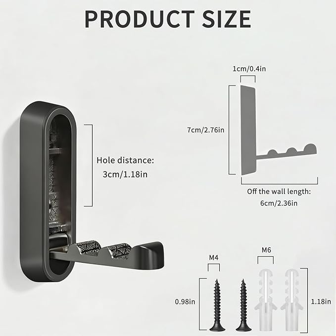6PCS Foldable Wall Hooks, Zinc Alloy Flip Down Hooks, Retractable Wall Hooks - Image 8