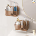 Diesisa 2pc Acrylic Wall Mount Organizer, Adhesive Cabinet Door Organizer by Home