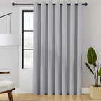 ChrisDowa Room Divider Curtain 90 Inches Long, Wide Blackout Sliding Door by ChrisDowa