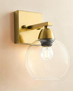 Bathroom Light Fixtures, 1-Light Matte Gold Vanity Light by Unknown