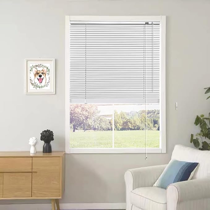 YIIBAII Mini Blinds Suitable for 38" W x 64" H Windows 1" Aluminum Horizontal by YIIBAII