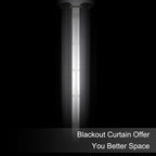 LEMOMO Blackout Curtains 66 x 84 inch/Frost Grey Curtains Set of 2 - Image 3