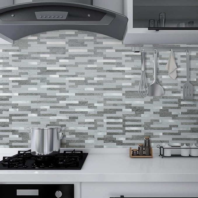 AULIGET 20 Sheets Faux Stone Peel and Stick Backsplash - Image 6