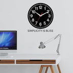Rohioue Wall Clock Modern 8 Inch Battery Operated Silent Non Ticking Small - Image 3