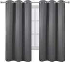 LEMOMO Grey Blackout Curtains 42 x 63 Inch Length/Set of 2 Curtain - Image 2
