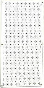 Wall Control Pegboard 32in x 16in White Metal Pegboard Tool Board Panel by Wall+Control
