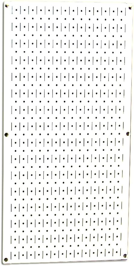 Wall Control Pegboard 32in x 16in White Metal Pegboard Tool Board Panel by Wall+Control